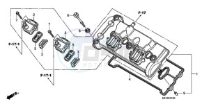 CBR600RA9 France - (F / ABS CMF) drawing CYLINDER HEAD COVER