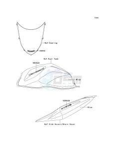 ZR 750 K [Z750S] (K6F) K6F drawing DECALS-- BLUE- --- CN- -