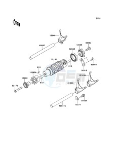 VERSYS KLE650CBF GB XX (EU ME A(FRICA) drawing Gear Change Drum/Shift Fork(s)