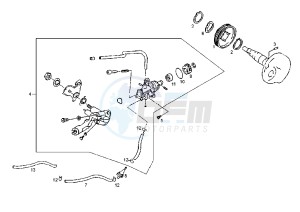 DFW QUAD - 50 cc drawing WATER PUMP