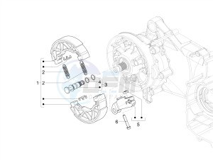 VXL 125 4T 3V drawing Rear brake - Brake jaw