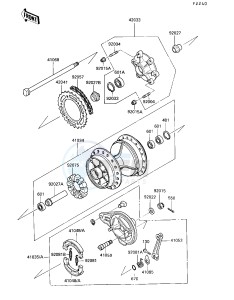 KL 250 D [KLR250] (D7-D9) [KLR250] drawing REAR HUB