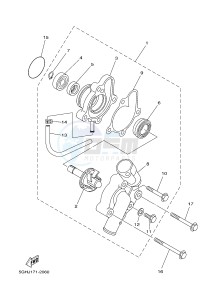 YFM450FWA YFM45GDXG GRIZZLY 450 IRS (1CUT) drawing WATER PUMP