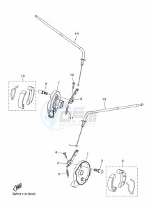 YFZ50 (BW4L) drawing FRONT BRAKE