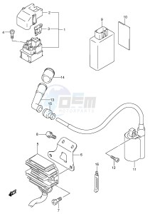 AN400 (E2) Burgman drawing ELECTRICAL (MODEL X Y)