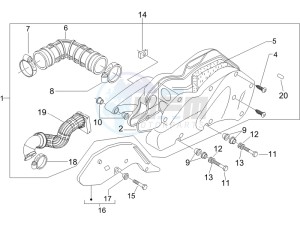 Runner 200 VXR 4t Race drawing Air filter