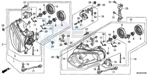 GL18009 UK - (E / AB MKH NAV) drawing HEADLIGHT