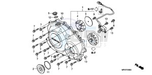 CB1000RC drawing RIGHT CRANKCASE COVER