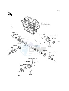 KFX700 KSV700-A2 EU drawing Front Bevel Gear