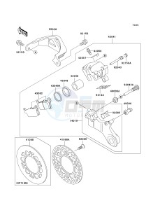 KX 500 E (E15-E16) drawing REAR BRAKE-- KX500-E15- -