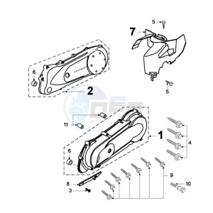 FIGHT LCT FR drawing CRANKCASE COVER