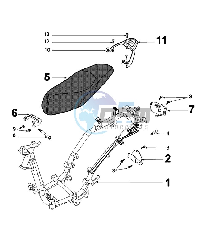 FRAME AND SADDLE