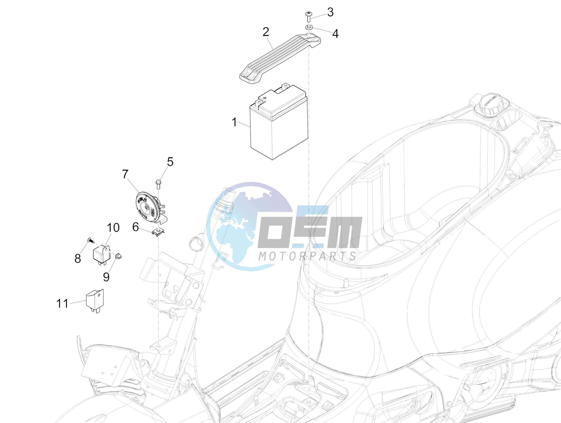 Remote control switches - Battery - Horn