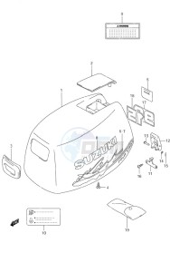 DF 9.9 drawing Engine Cover