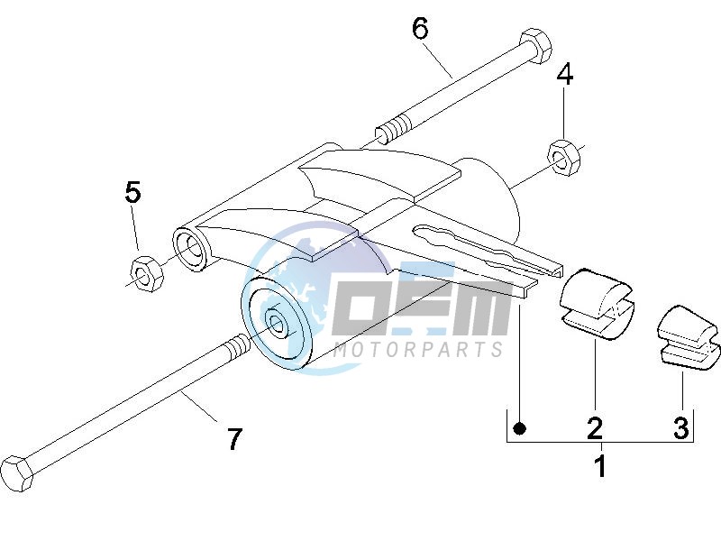 Swinging arm