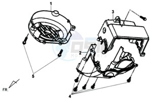 SYMPHONY SPORT 50 drawing SHROUD ASSY