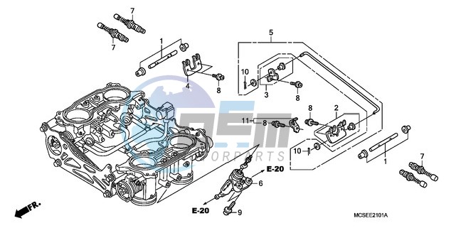 THROTTLE BODY (COMPONENT PARTS)