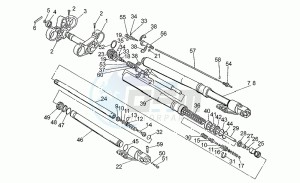 Daytona 1000 RS RS drawing Front fork