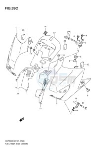 GSR600 (E2) drawing FUEL TANK SIDE COVER (MODEL L0)