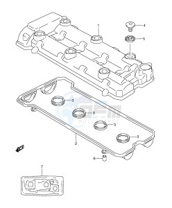 GSX-R600 (E2) drawing CYLINDER HEAD COVER