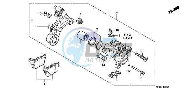 REAR BRAKE CALIPER