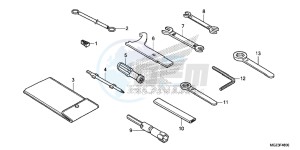 CBR500RAD CBR500R ABS UK - (E) drawing TOOLS