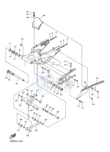 YZF-R1 998 R1 (1KB8 1KB9) drawing REAR ARM