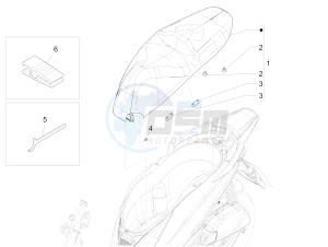 MEDLEY 125 4T IE ABS E4 2020 (EMEA) drawing Saddle/seats