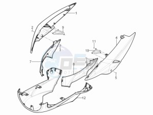 SR Motard 125 4t e3 drawing Side cover - Spoiler