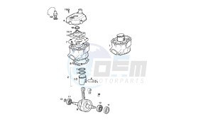 GPR REPLICA PESEK - 50 CC EU2 drawing CRANKSHAFT - CYLINDER