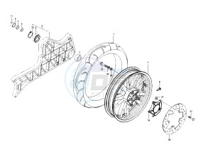 BEVERLY 125-200 drawing Rear Wheel