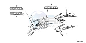 CRF50FE CRF50F Europe Direct - (ED) drawing MARK/STRIPE