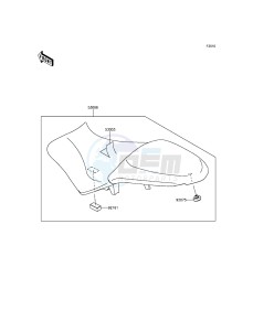 VERSYS_650_ABS KLE650FFF XX (EU ME A(FRICA) drawing Seat