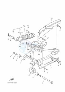 TT-R110E (B51U) drawing REAR ARM & SUSPENSION