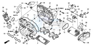 CBF600SA drawing AIR CLEANER(2)