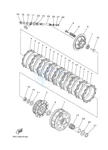 MT09A MT-09 STREET RALLY ABS 900 (2DRJ 2DRK) drawing CLUTCH