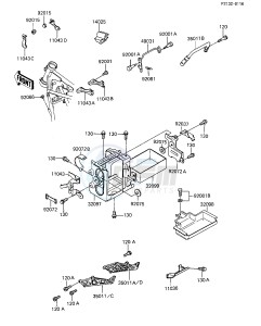 ZX 1100 A [GPZ] (A1-A2) [GPZ] drawing BATTERY CASE_TOOL CASE