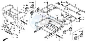 TRX200D FOURTRAX 200 drawing CARRIER (TRX200D)