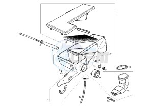 GPR REPLICA RACING EURO2 - 50 cc drawing AIR CLEANER