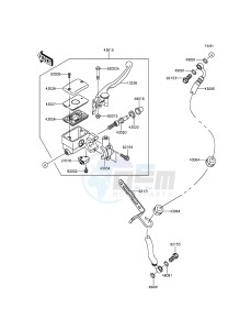 VULCAN 900 CLASSIC VN900BFF GB XX (EU ME A(FRICA) drawing Front Master Cylinder