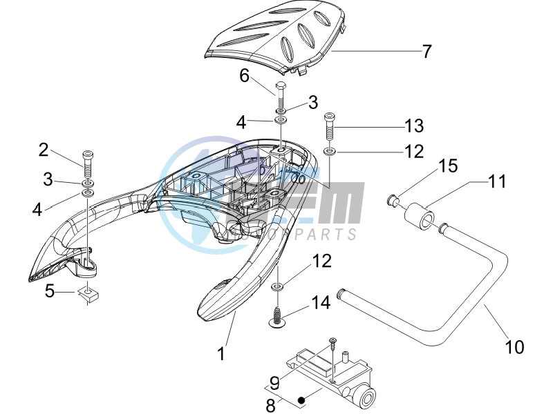 Rear luggage rack