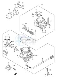 TL1000R (E2) drawing THROTTLE BODY