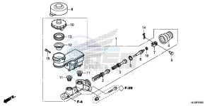 SXS700M2H Europe Direct - (ED) drawing FR. BRAKE MASTER CYLINDER