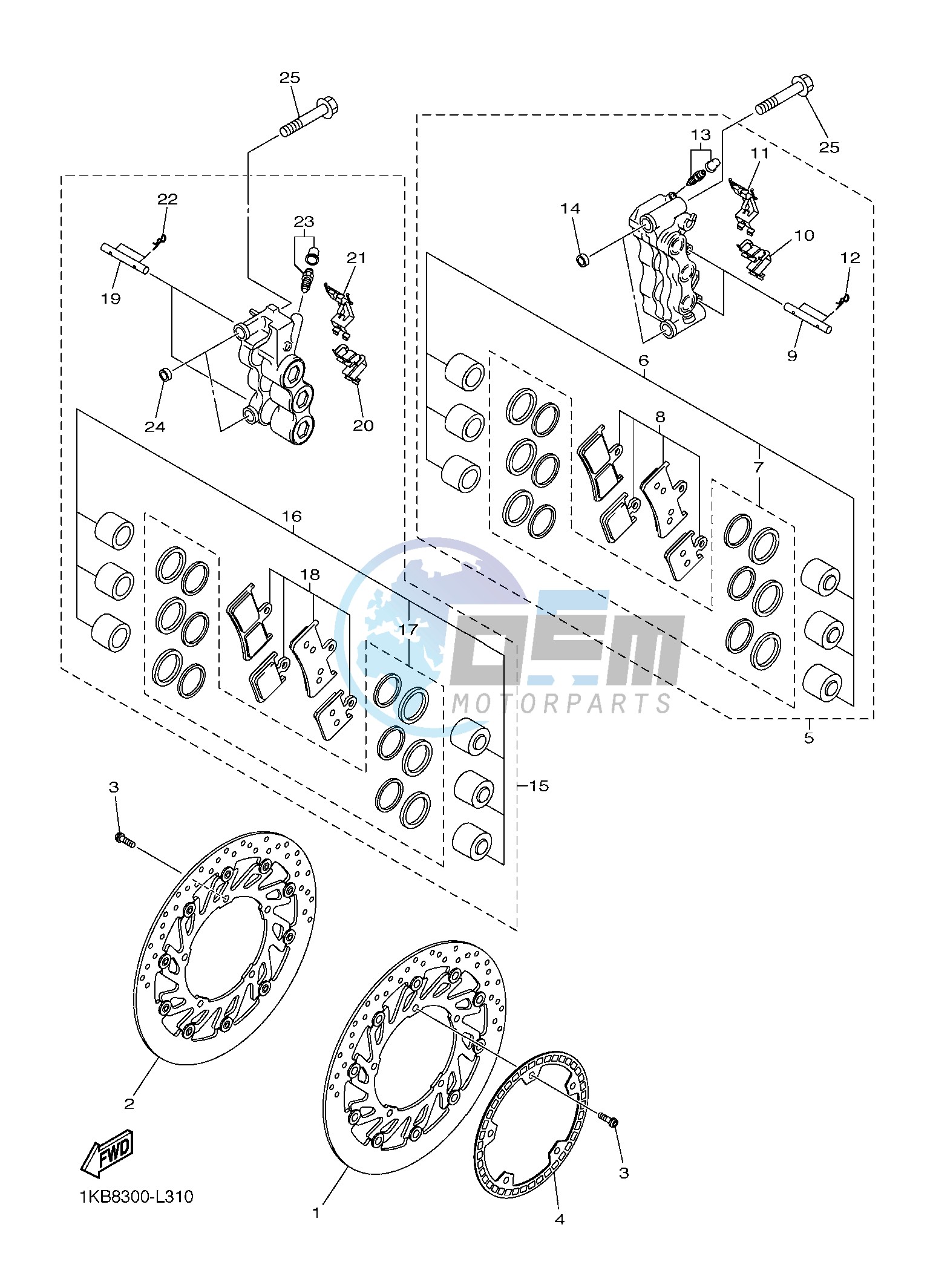 FRONT BRAKE CALIPER