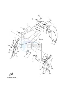 XP500 TMAX T-MAX 530 (2PWL) drawing FENDER