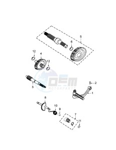 TWEET 50 PMX drawing DRIVE SHAFTS / KICKSTARTER