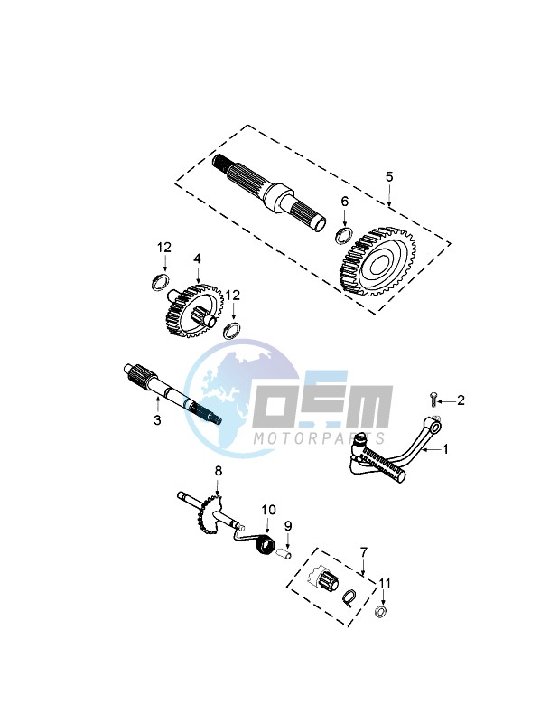 DRIVE SHAFTS / KICKSTARTER