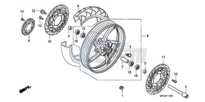 CB600FA3A F / ABS CMF ST drawing FRONT WHEEL