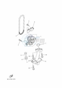 XSR700 MTM690 (BJV1) drawing OIL PUMP