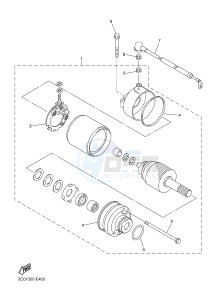 XJ6NA 600 XJ6-N (NAKED, ABS) (36BF 36BG) drawing STARTING MOTOR